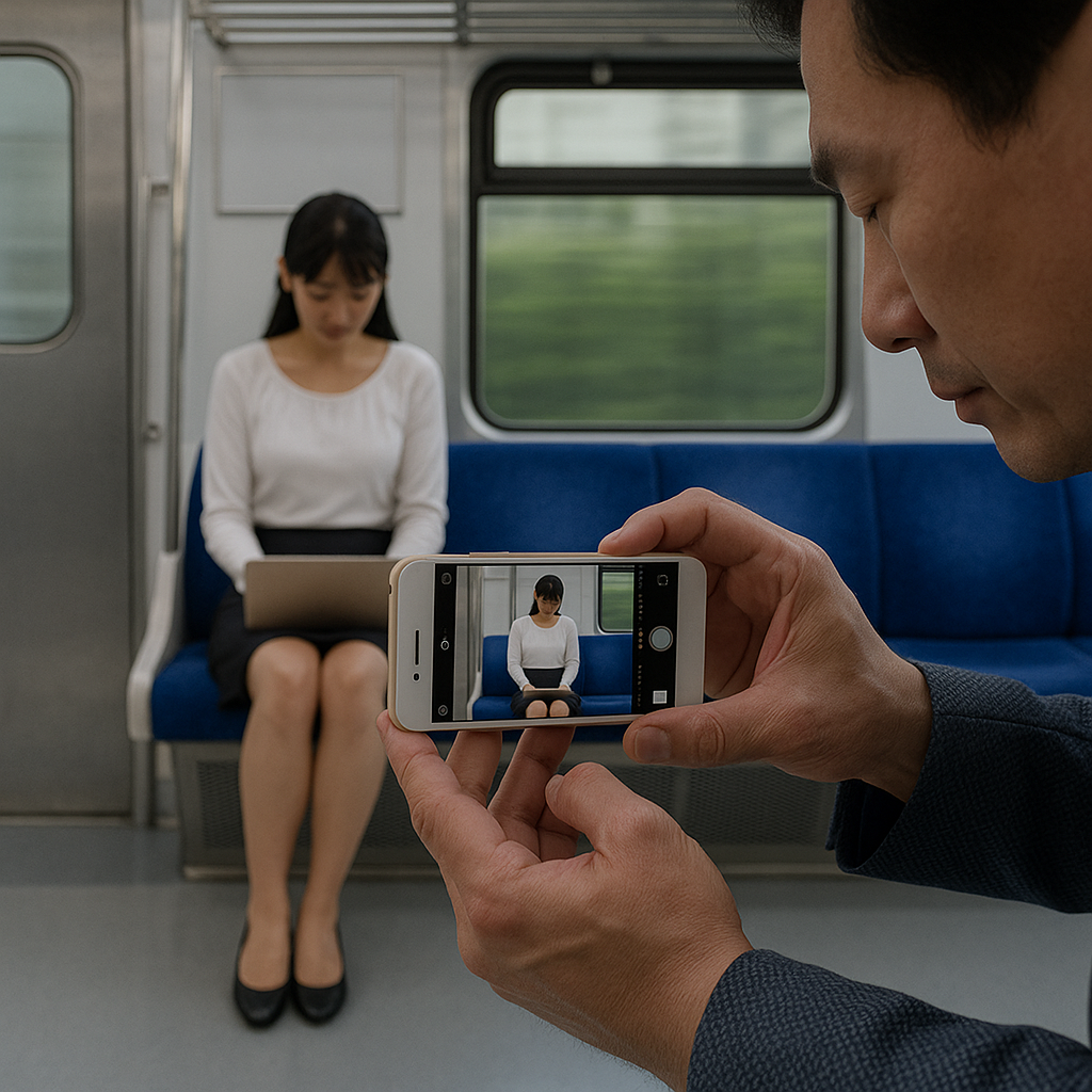 盗撮行為のイメージ