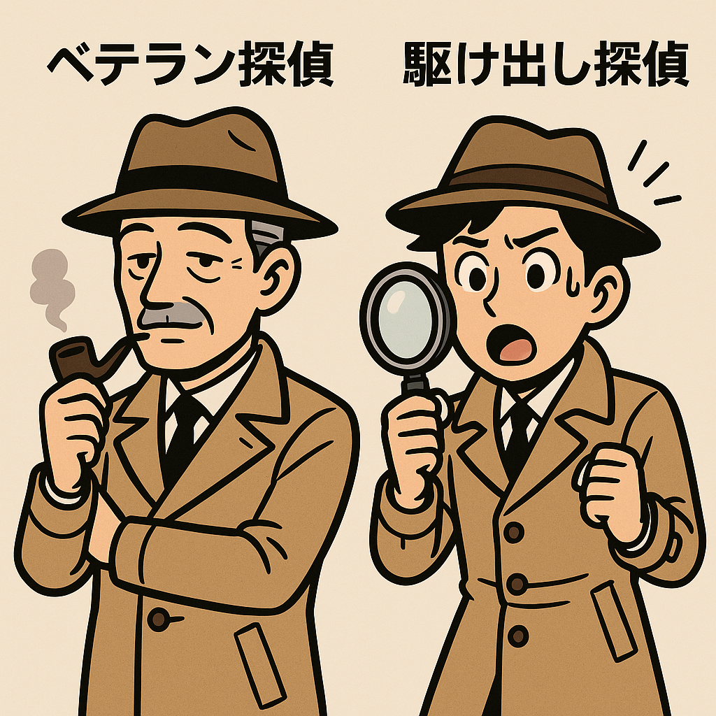 ベテラン探偵・駆け出し探偵