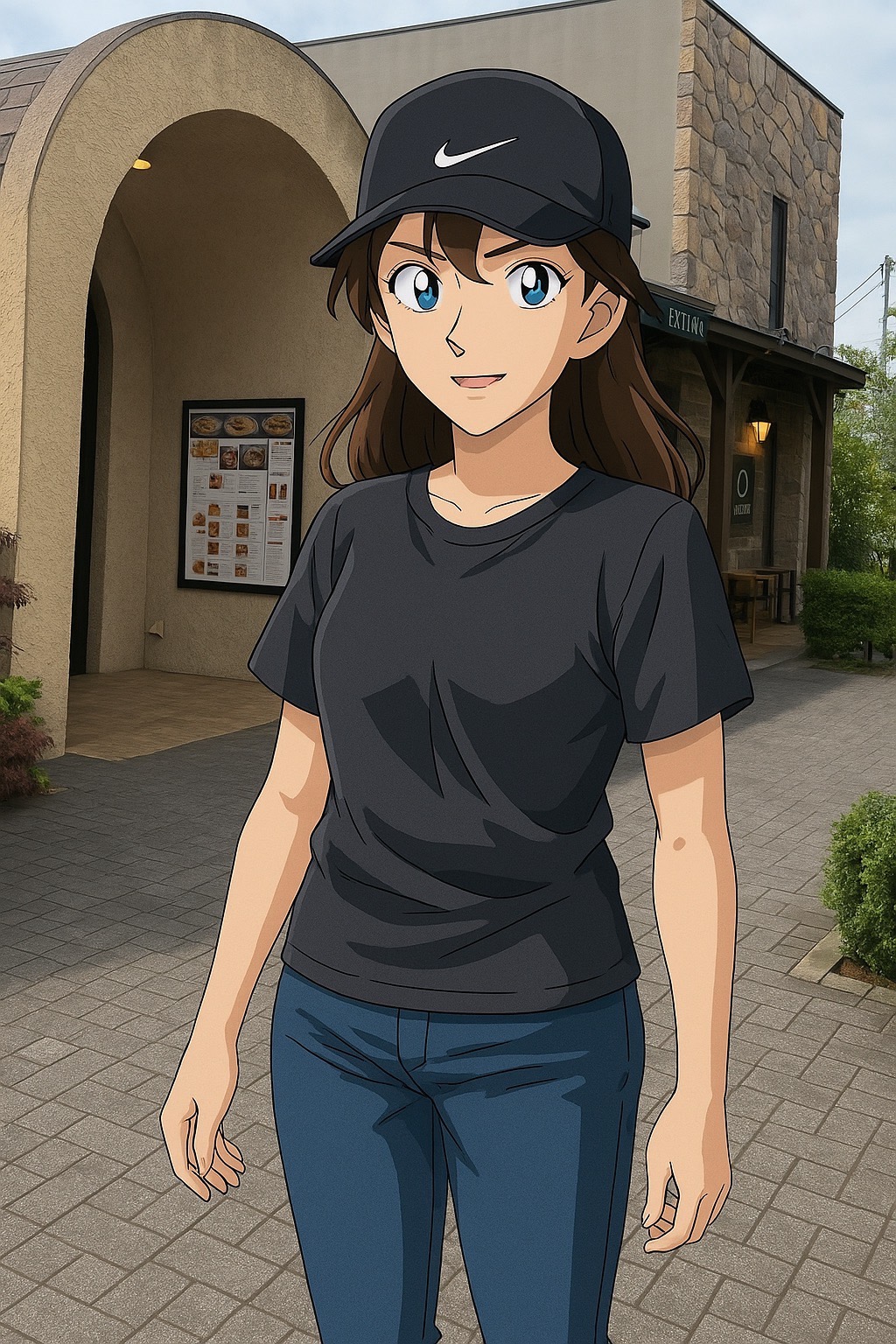 ドトール珈琲農園と探偵風女性