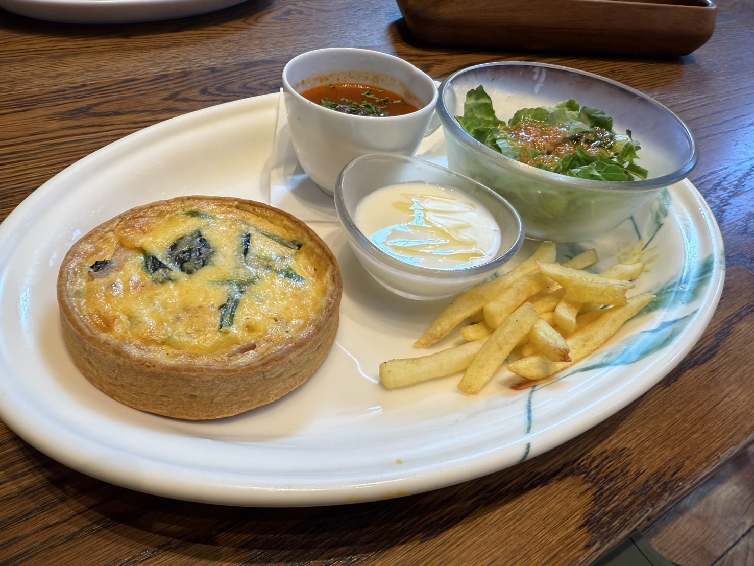 キッシュのモーニングセット