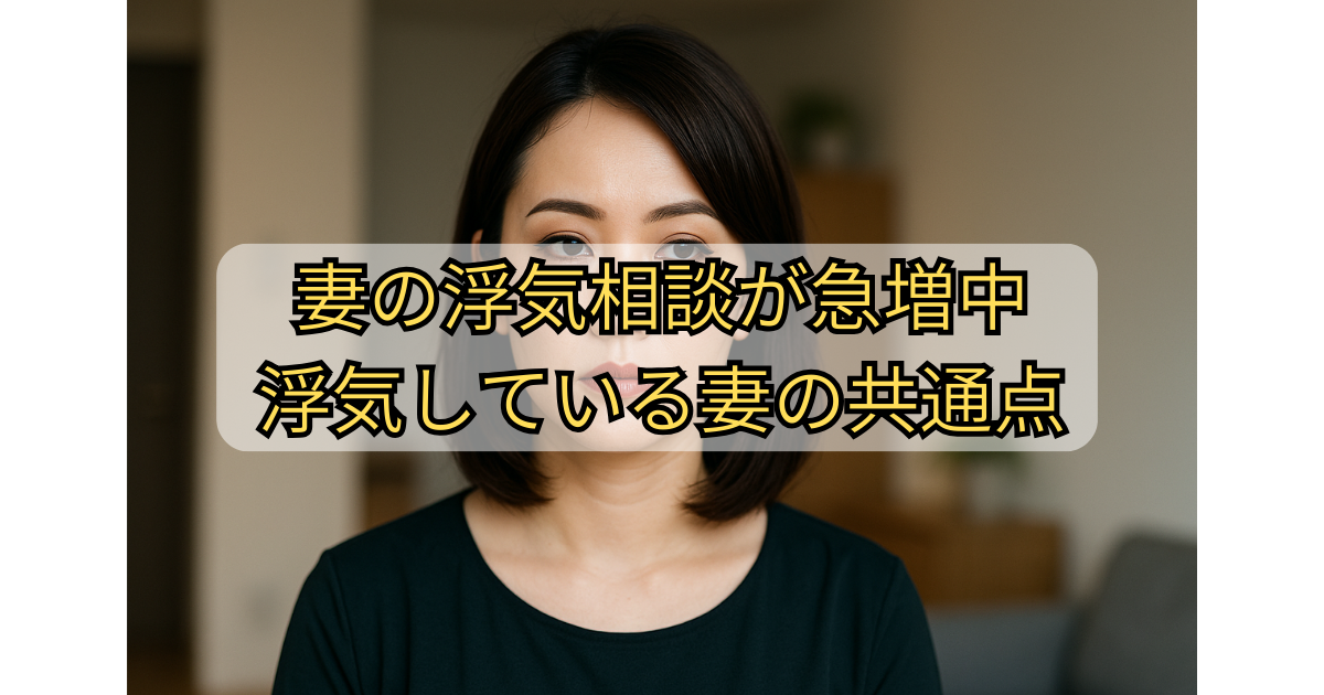 浮気している妻によくある兆候４選｜対策は早い方が良い理由