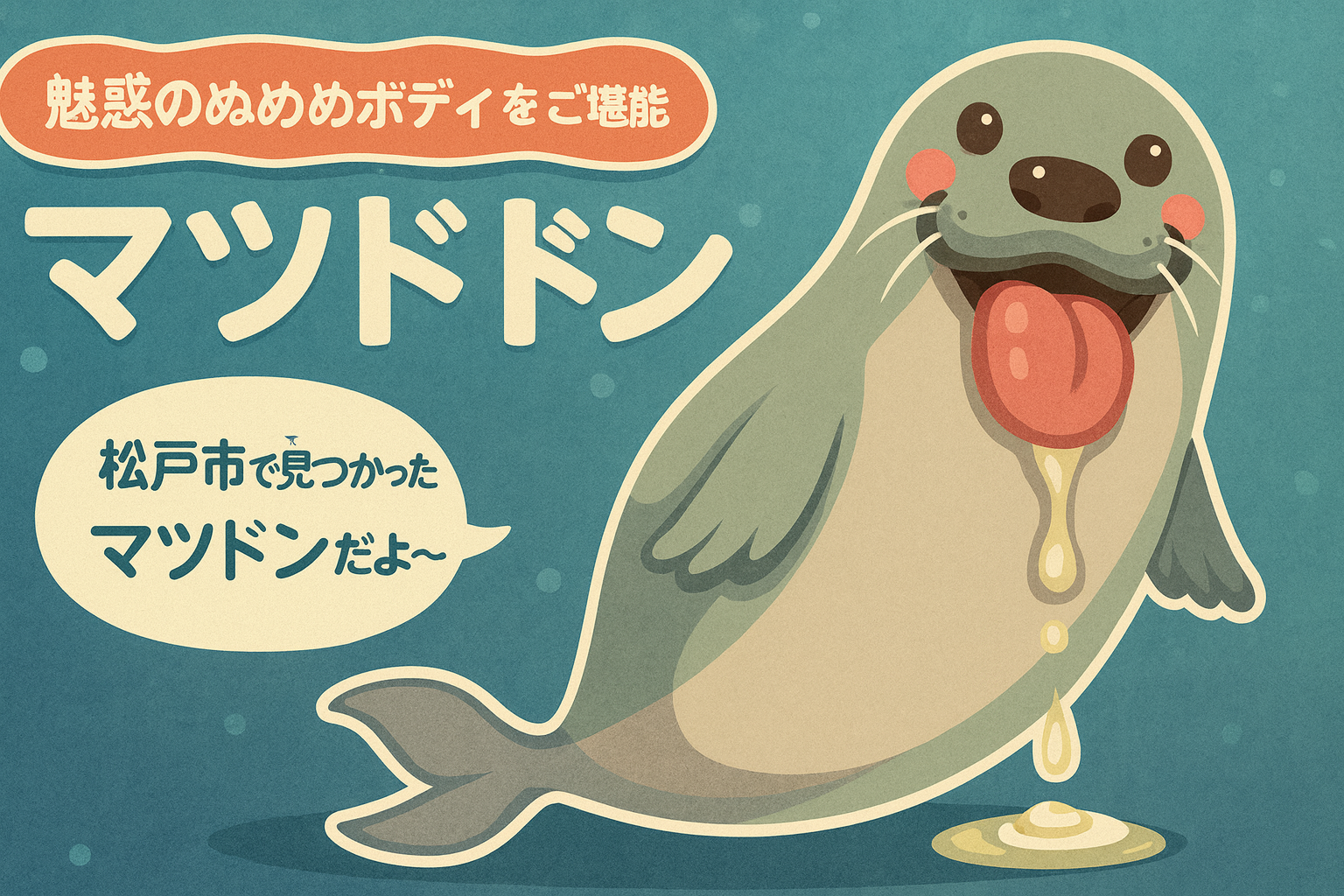 松戸のUMA・マツドドンのイラスト(説明文字なし)
