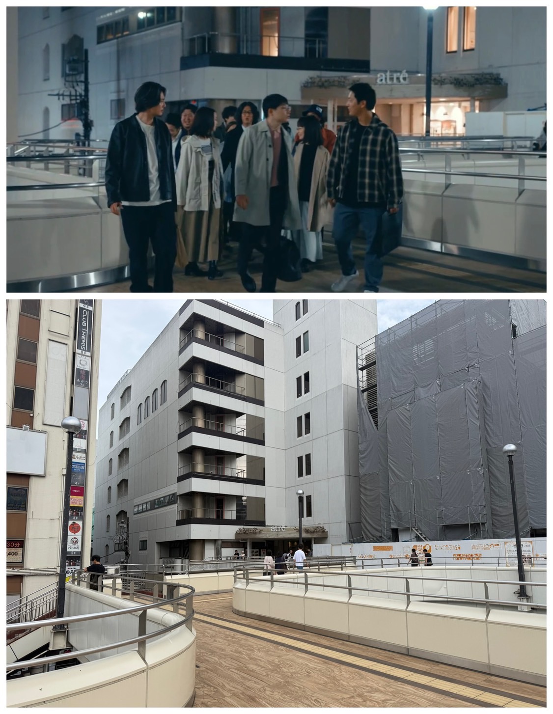 松戸駅ロケ現場1