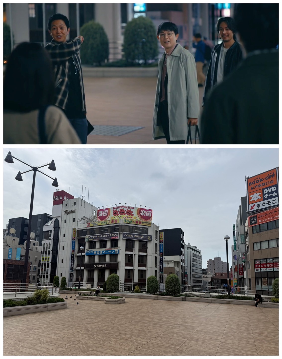 松戸駅ロケ現場2