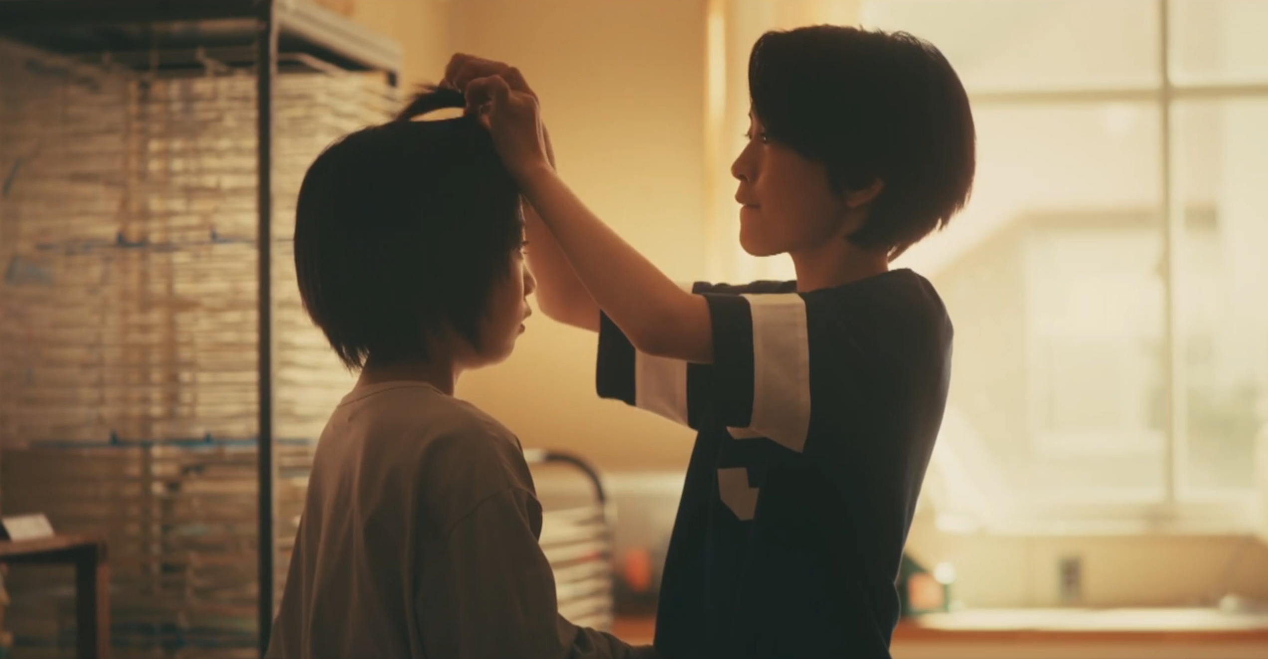 仲間になったあと現在のちょんまげスタイルになる