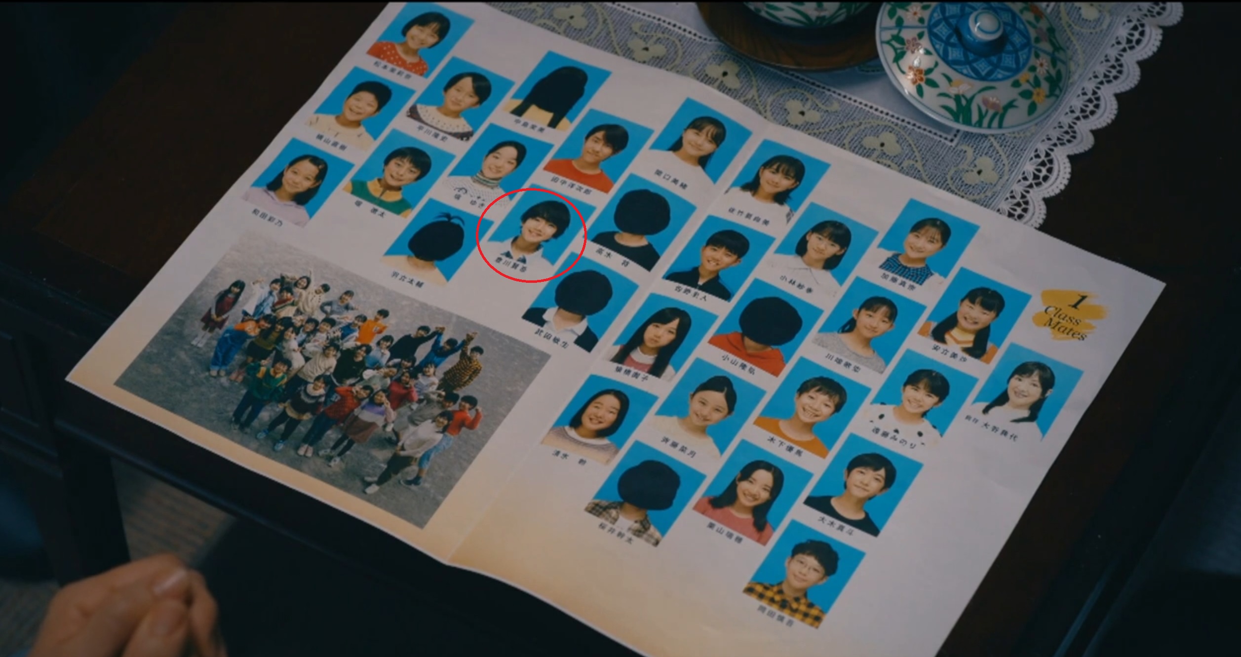 卒業アルバム：トヨ（○印）クローズアップ