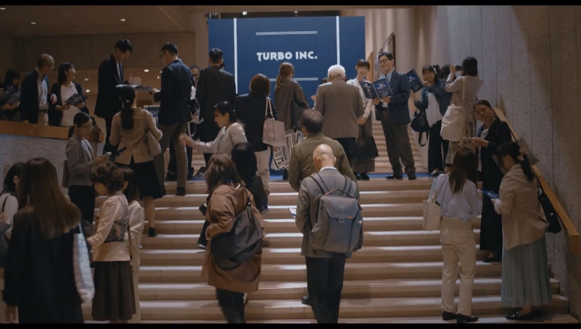 後にターボーの囲み取材が行われる場所