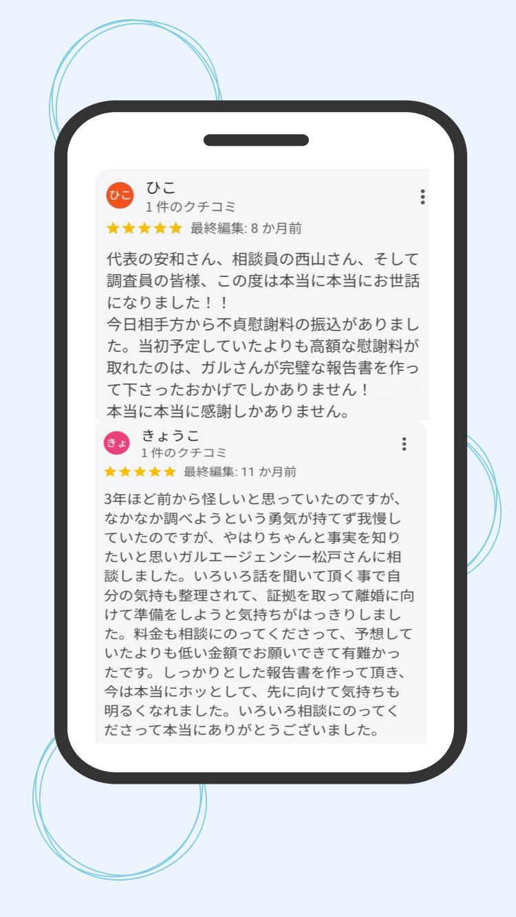 お客様の声　探偵