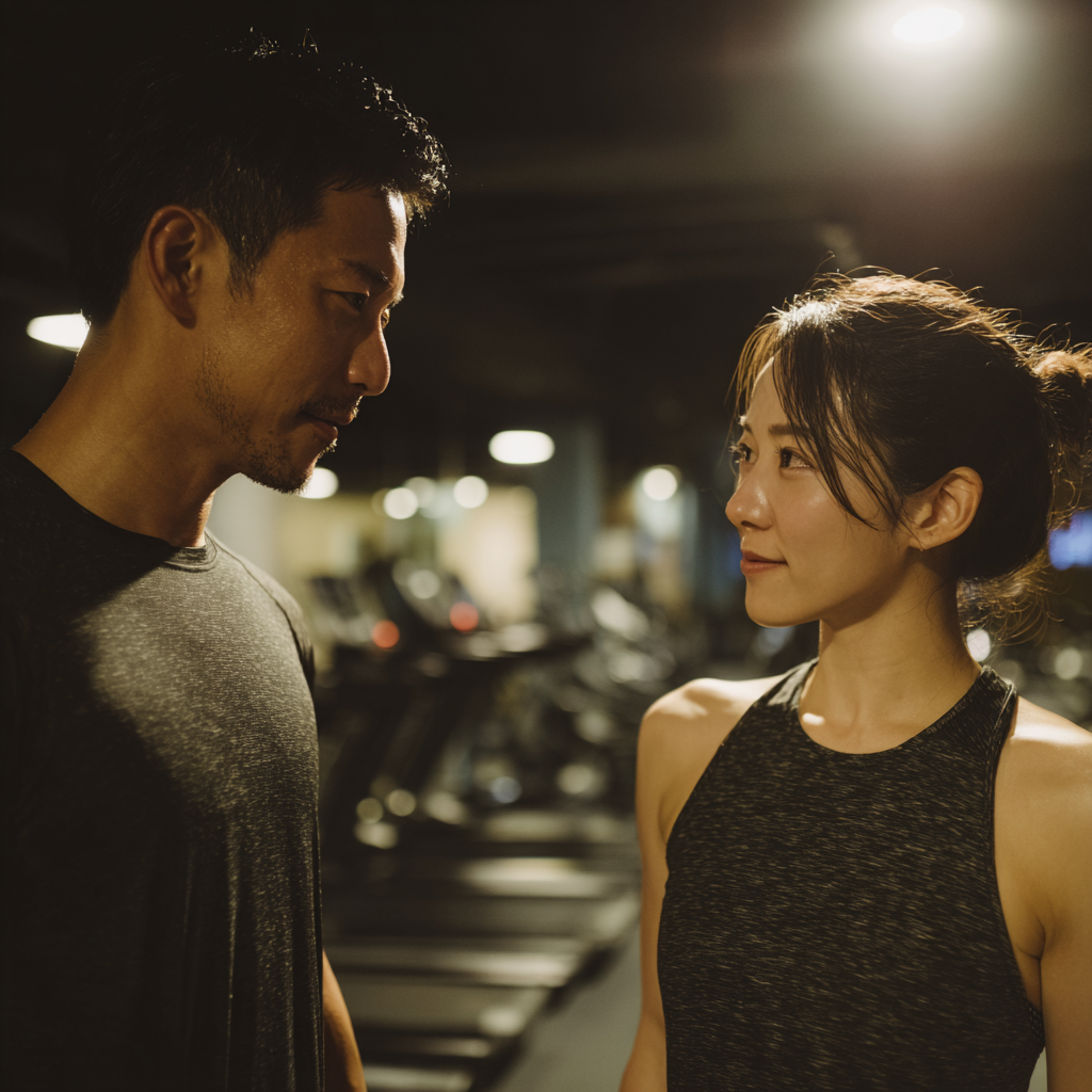 スポーツジムで出会った女性と不倫に発展する夫