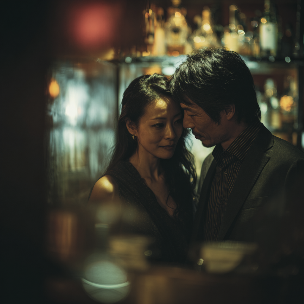 浮気相手と過ごす夫