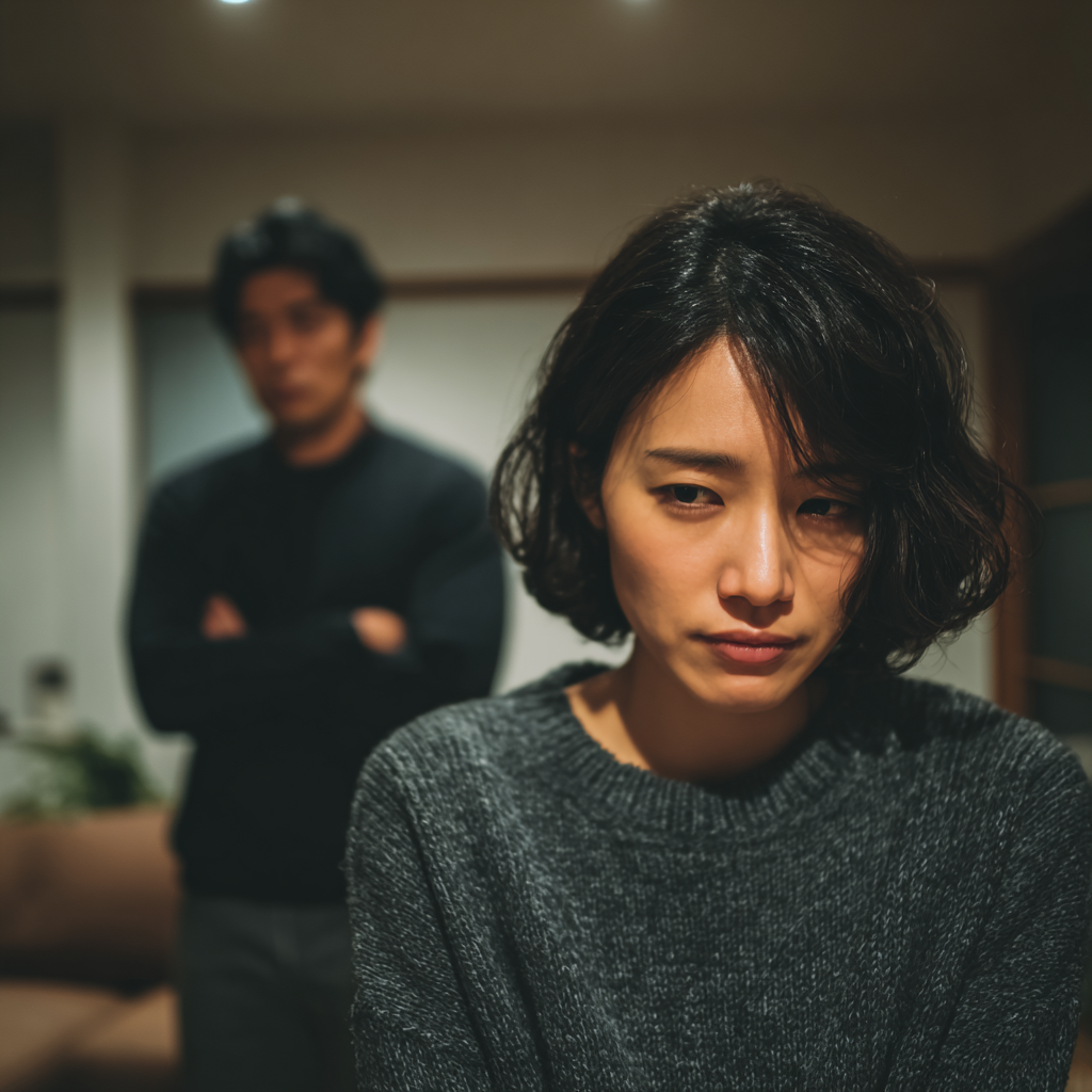 妻にモラハラをする夫