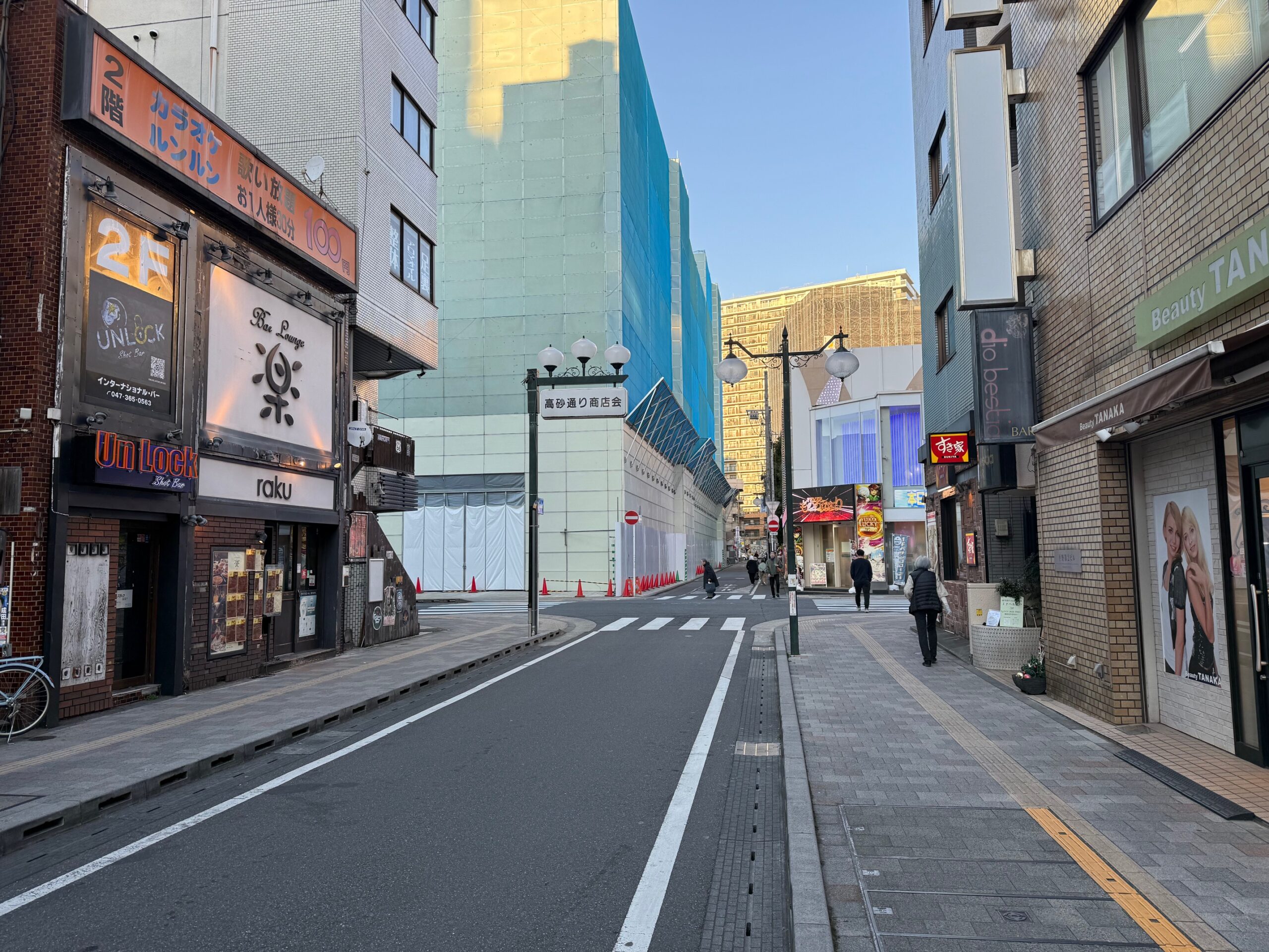 松戸駅西口 北上動線